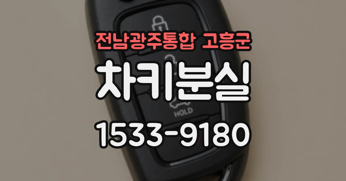 전남광주통합 고흥군 차키분실