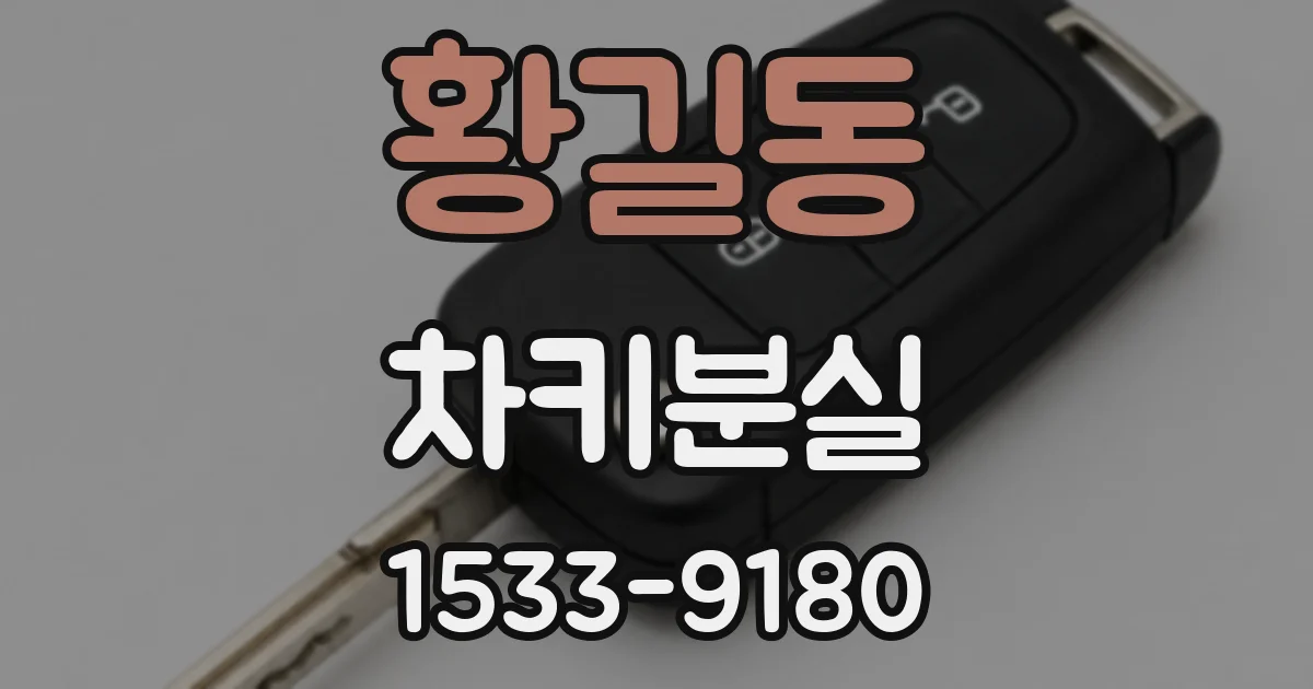 황길동 차키분실
