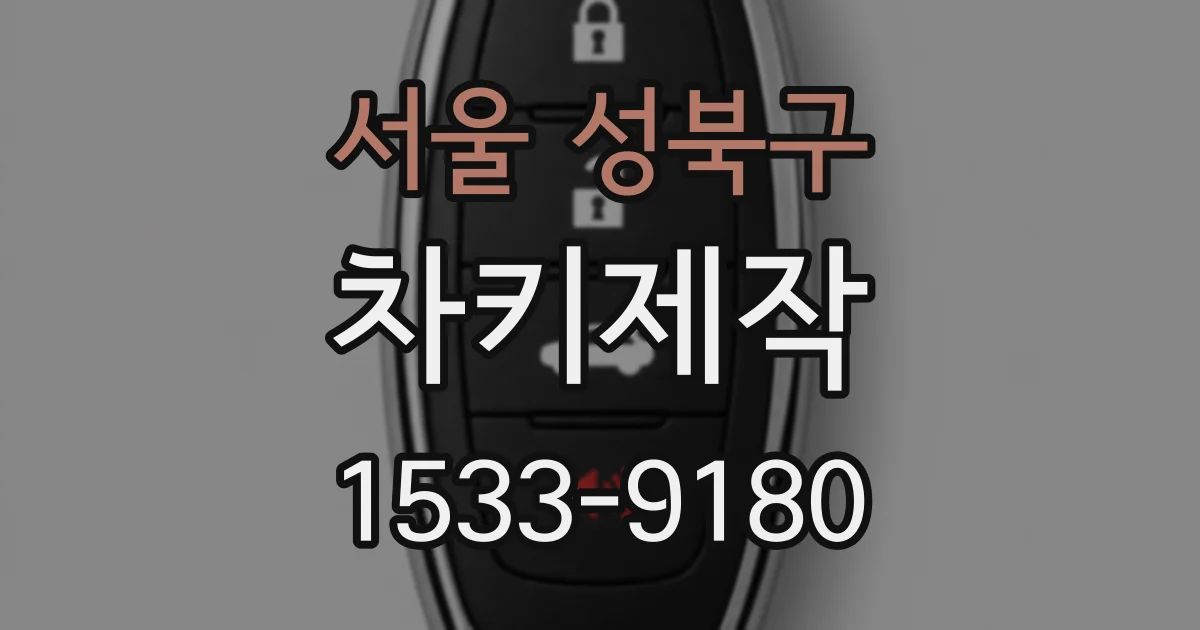 서울 성북구 차키제작