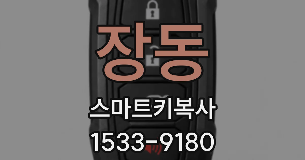 장동 스마트키복사