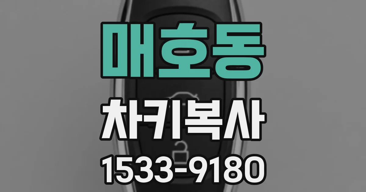 매호동 차키복사