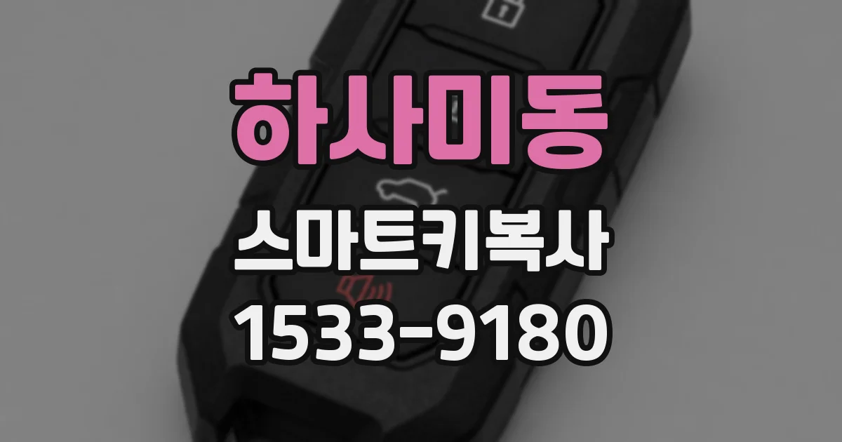 하사미동 스마트키복사
