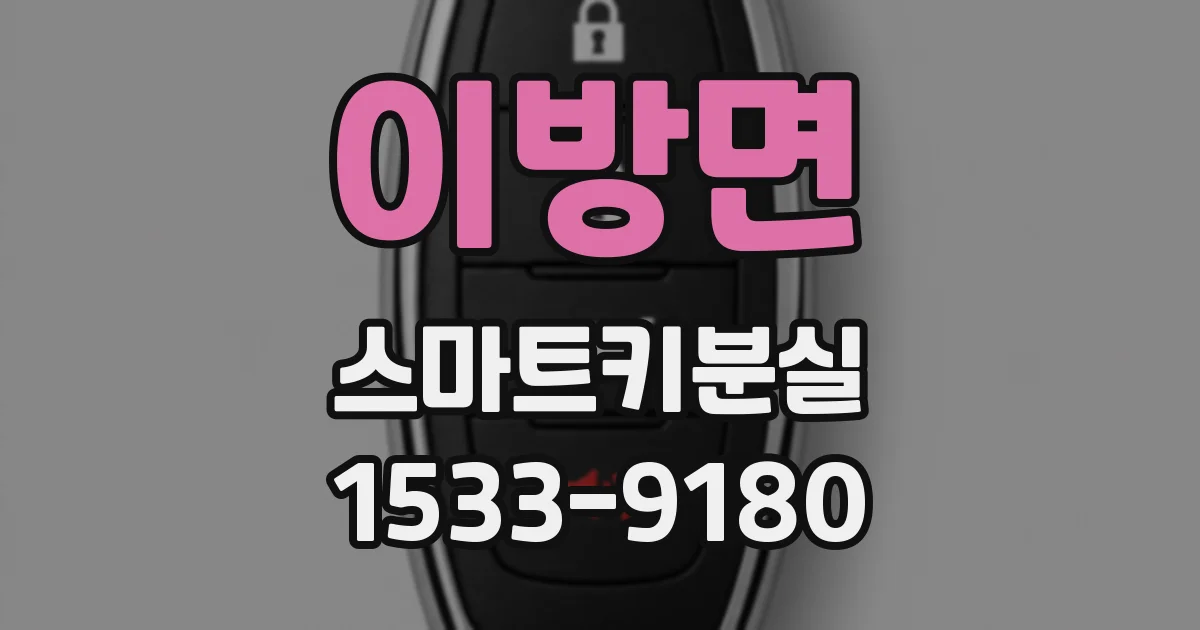 이방면 스마트키분실