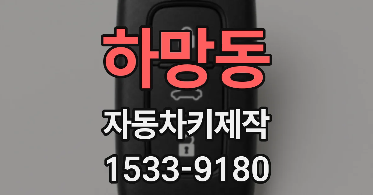 하망동 자동차키제작