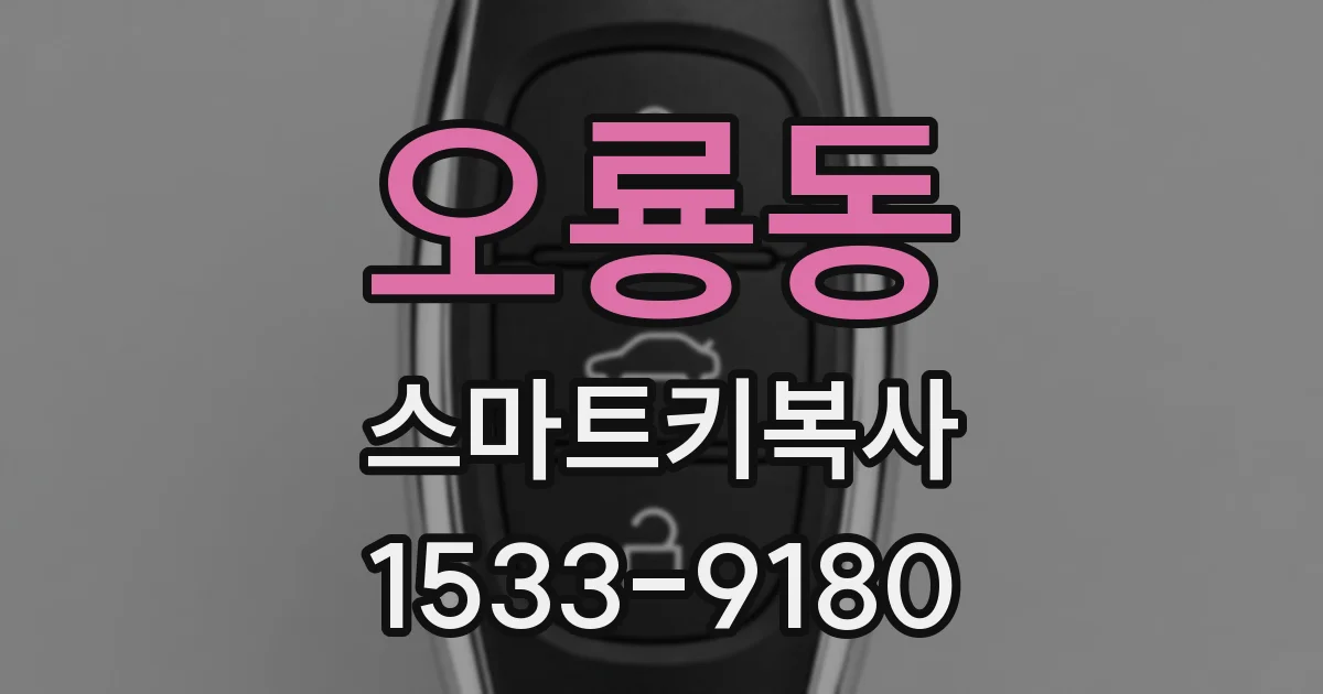 오룡동 스마트키복사
