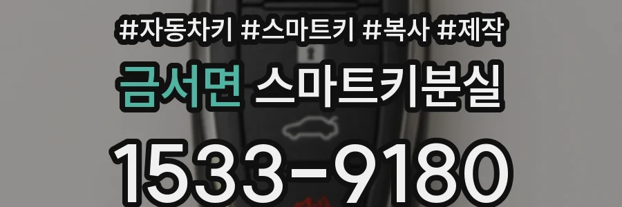 금서면 스마트키분실