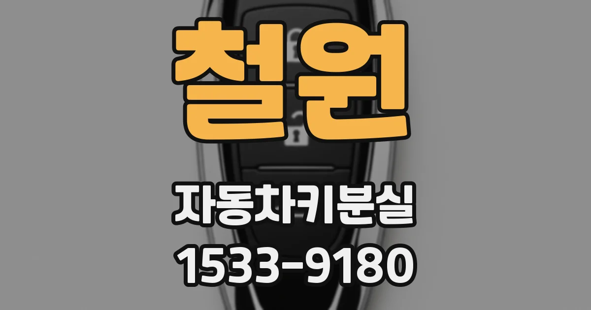 철원 자동차키분실
