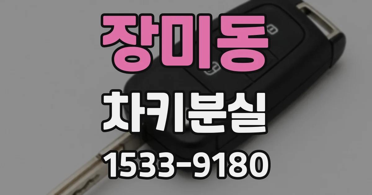 장미동 차키분실
