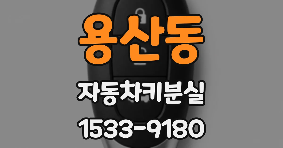 용산동 자동차키분실