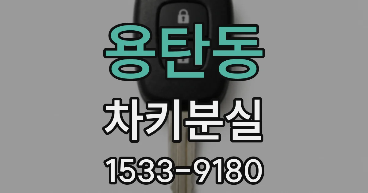 용탄동 차키분실