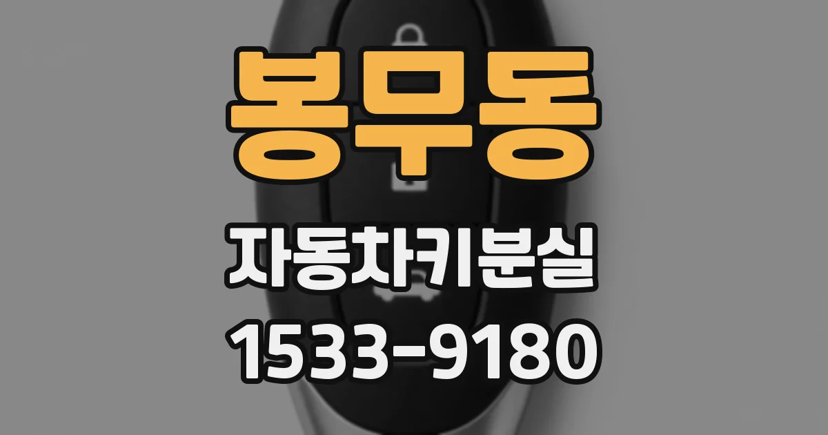 봉무동 자동차키분실