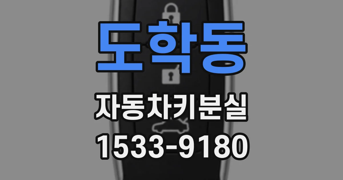 도학동 자동차키분실
