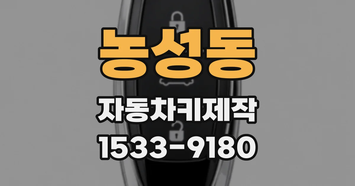 농성동 자동차키제작