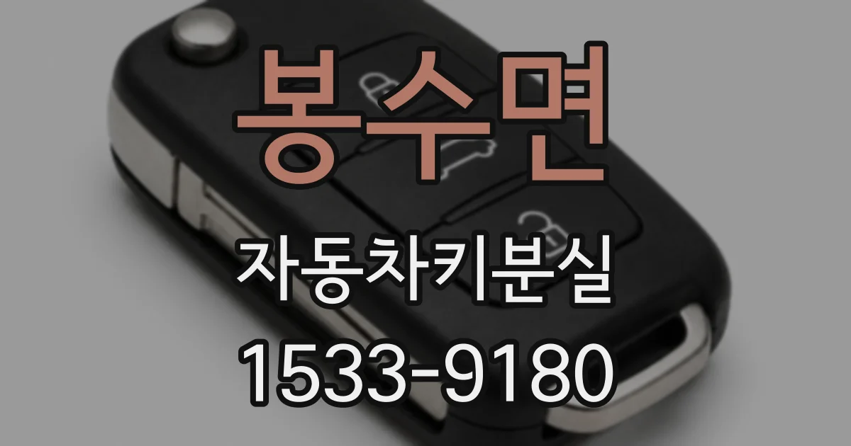 봉수면 자동차키분실