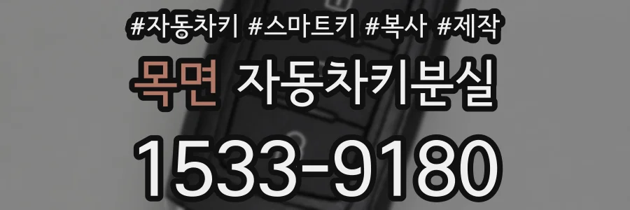 목면 자동차키분실
