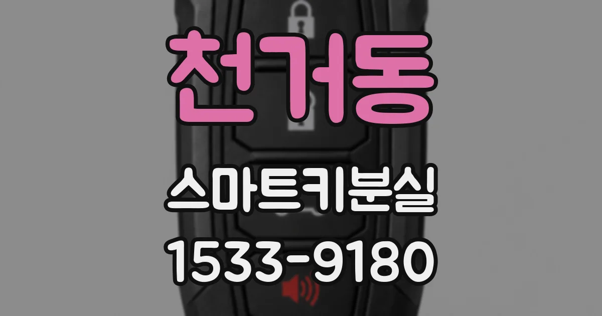 천거동 스마트키분실