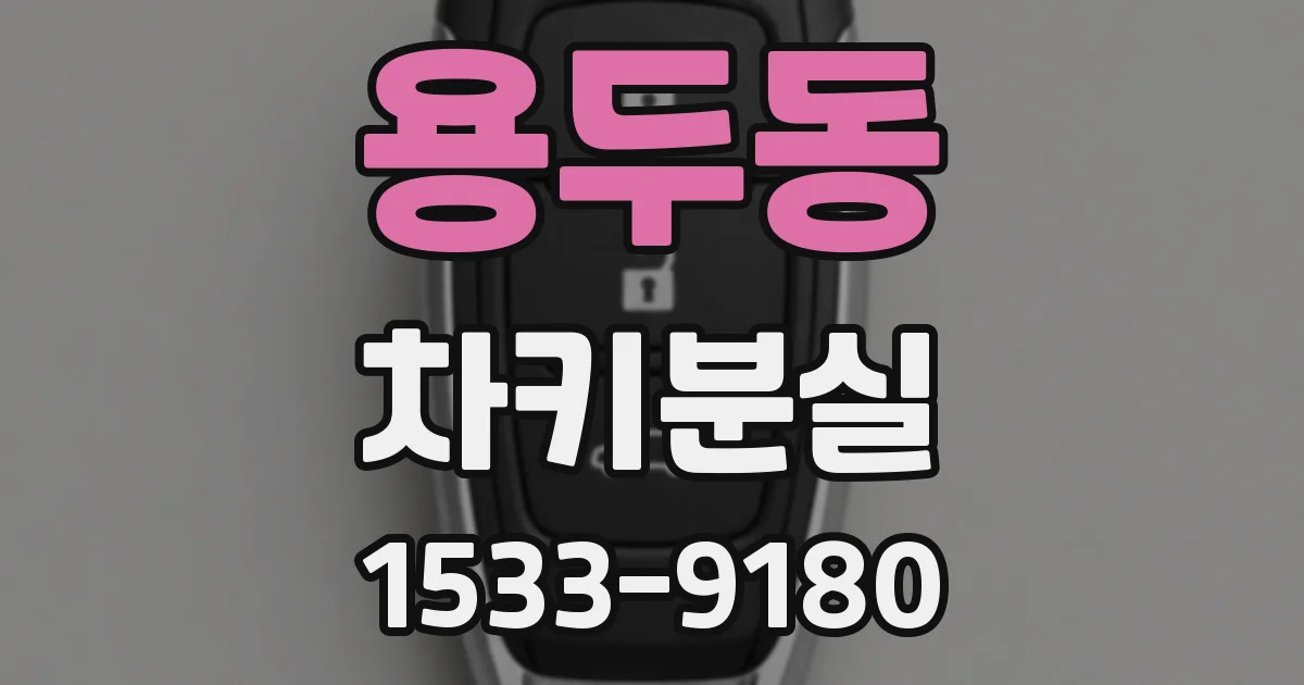 용두동 차키분실