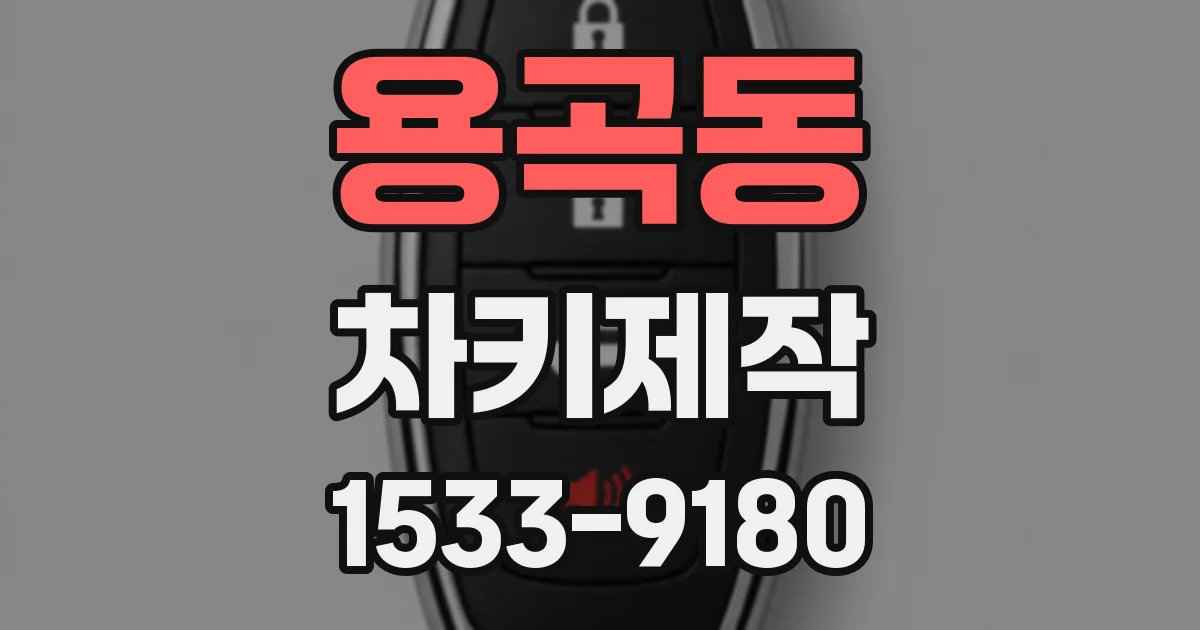 용곡동 차키제작