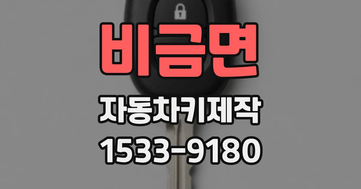 비금면 자동차키제작
