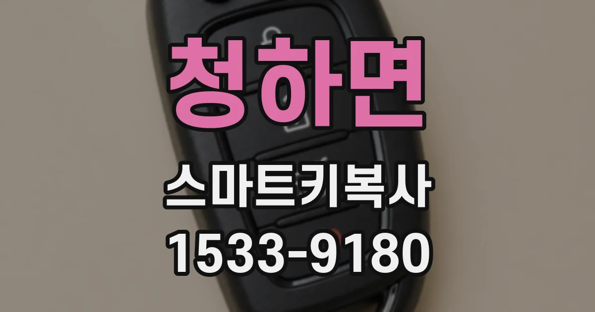 청하면 스마트키복사