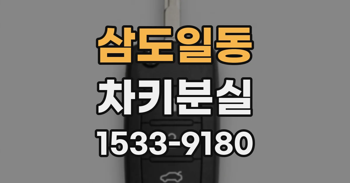 삼도일동 차키분실