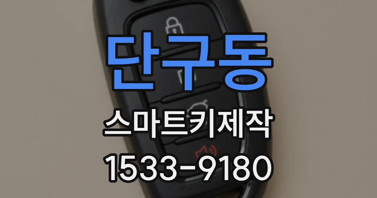 단구동 스마트키제작