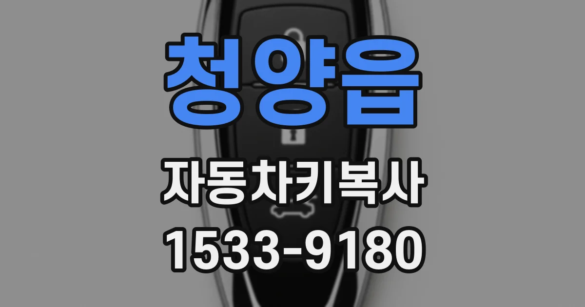청양읍 자동차키복사