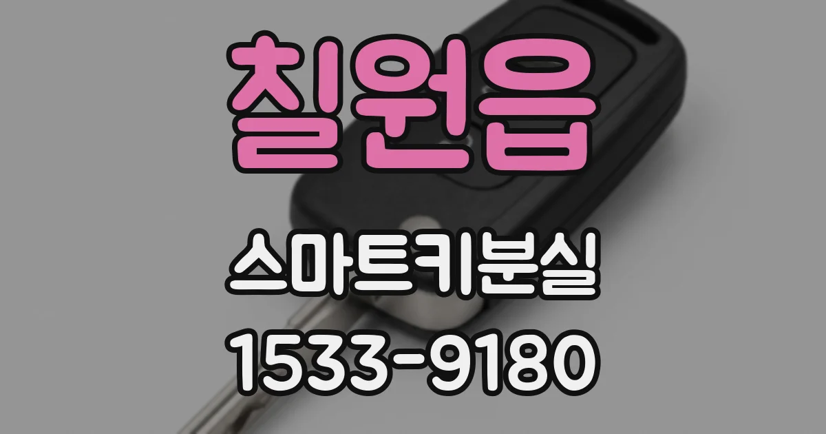 칠원읍 스마트키분실