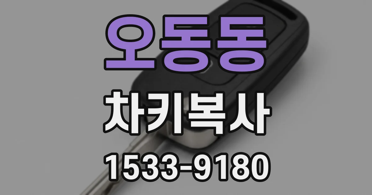 오동동 차키복사