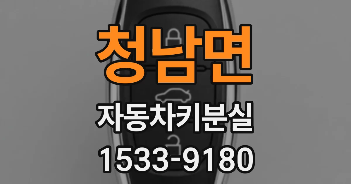 청남면 자동차키분실