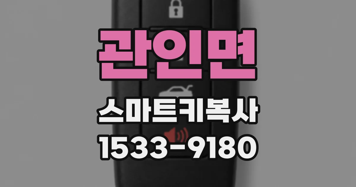 관인면 스마트키복사