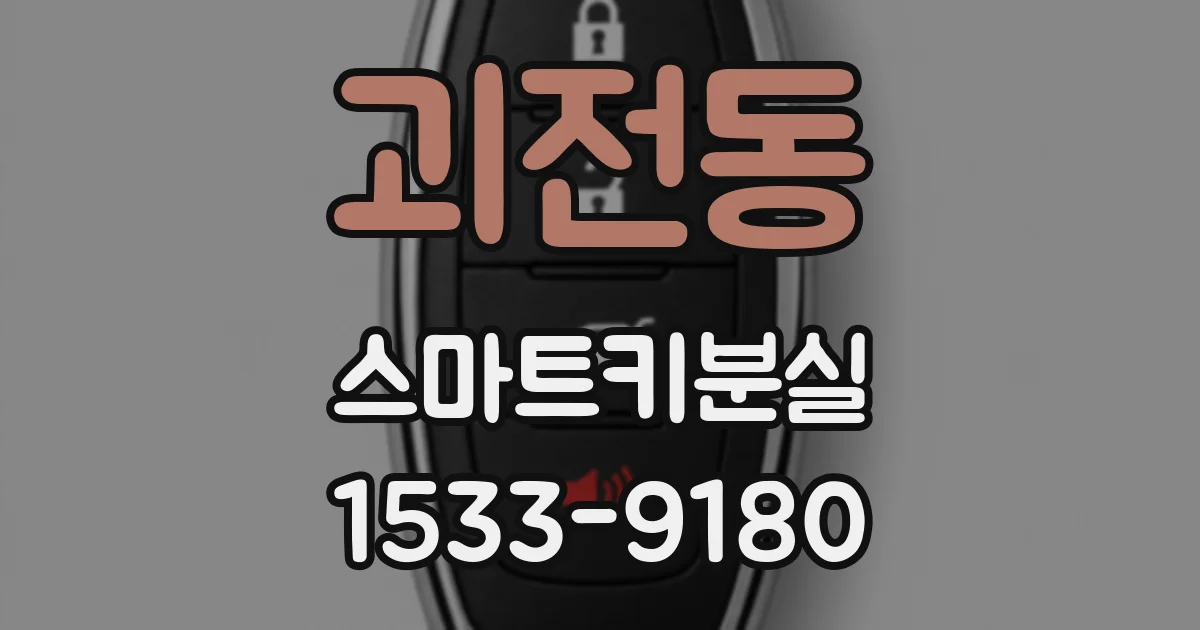 괴전동 스마트키분실
