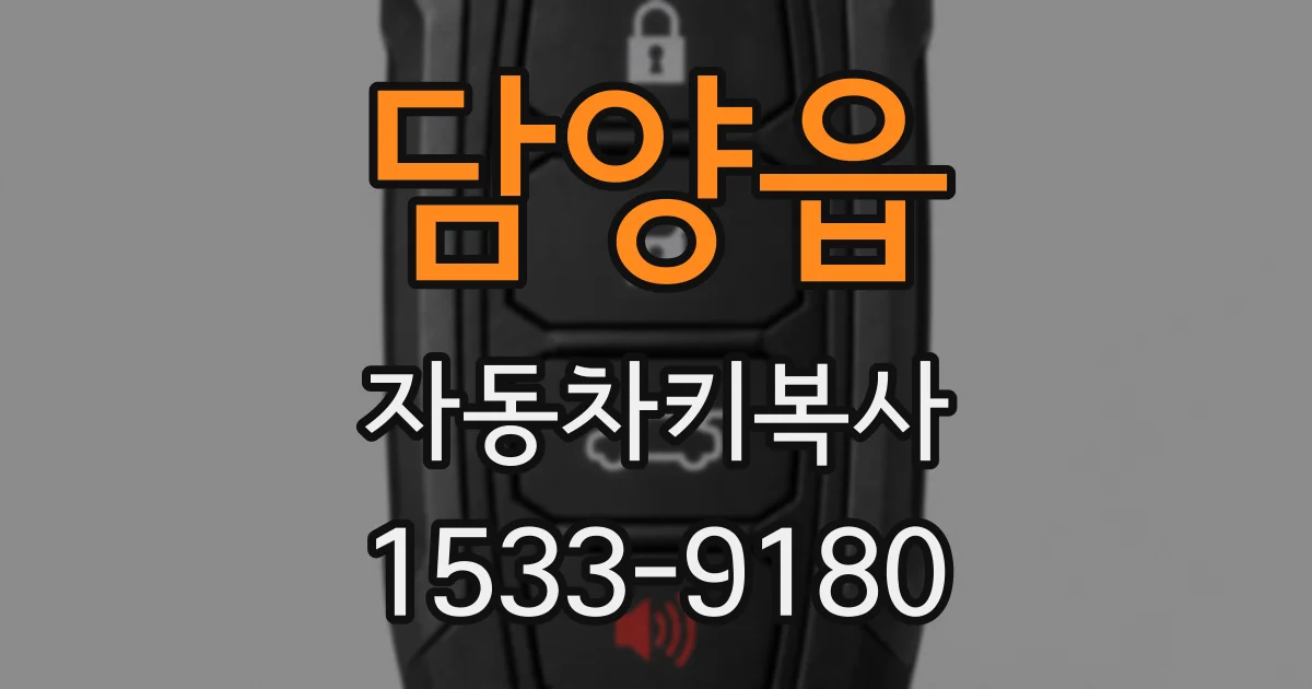 담양읍 자동차키복사