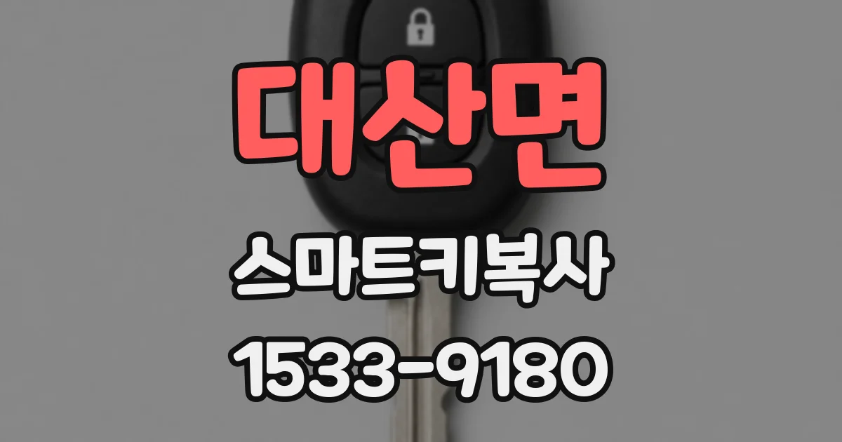대산면 스마트키복사