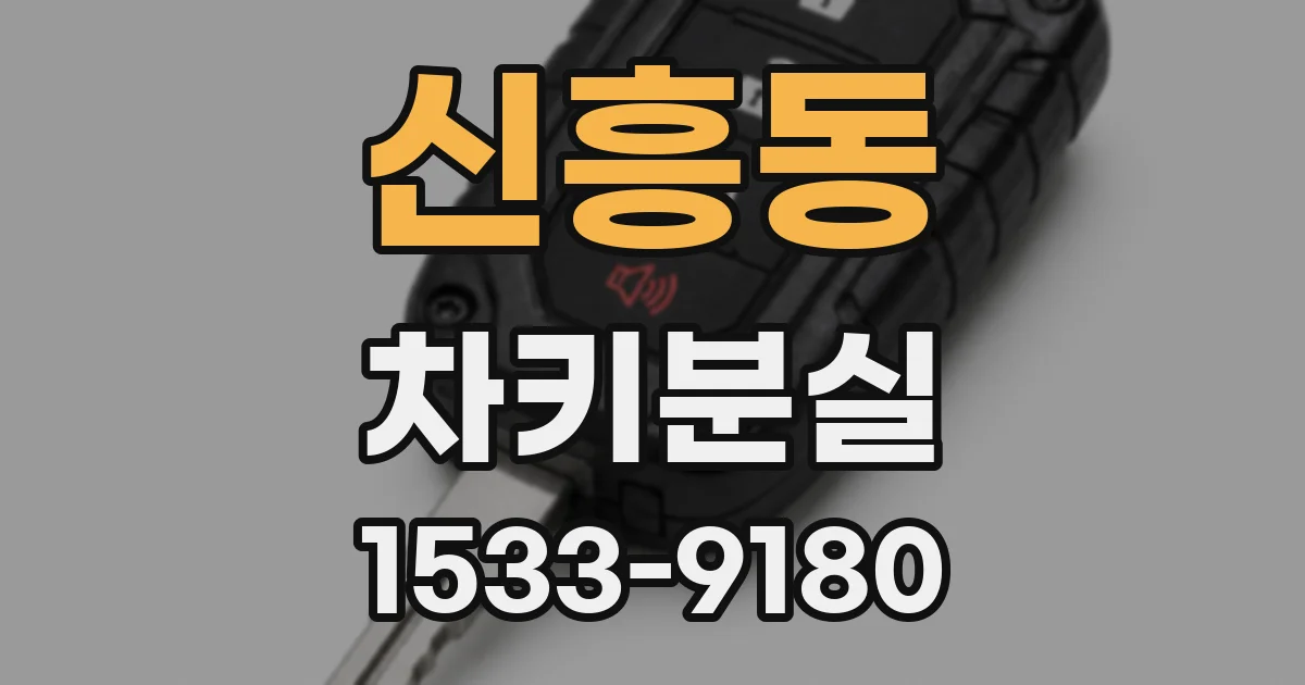 신흥동 차키분실