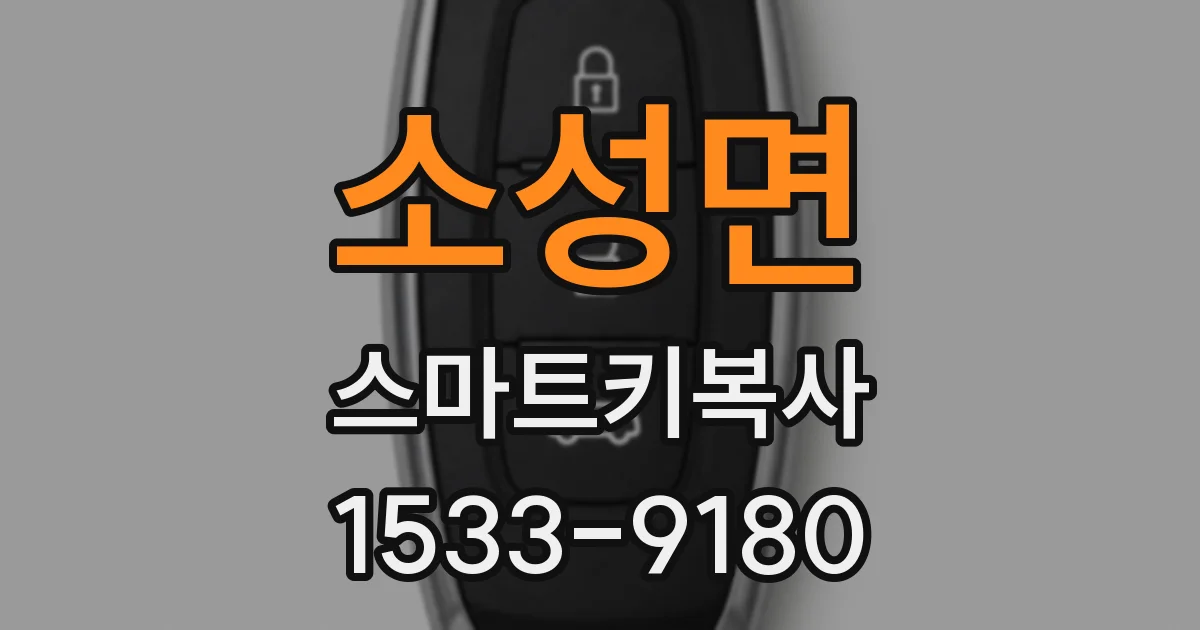소성면 스마트키복사