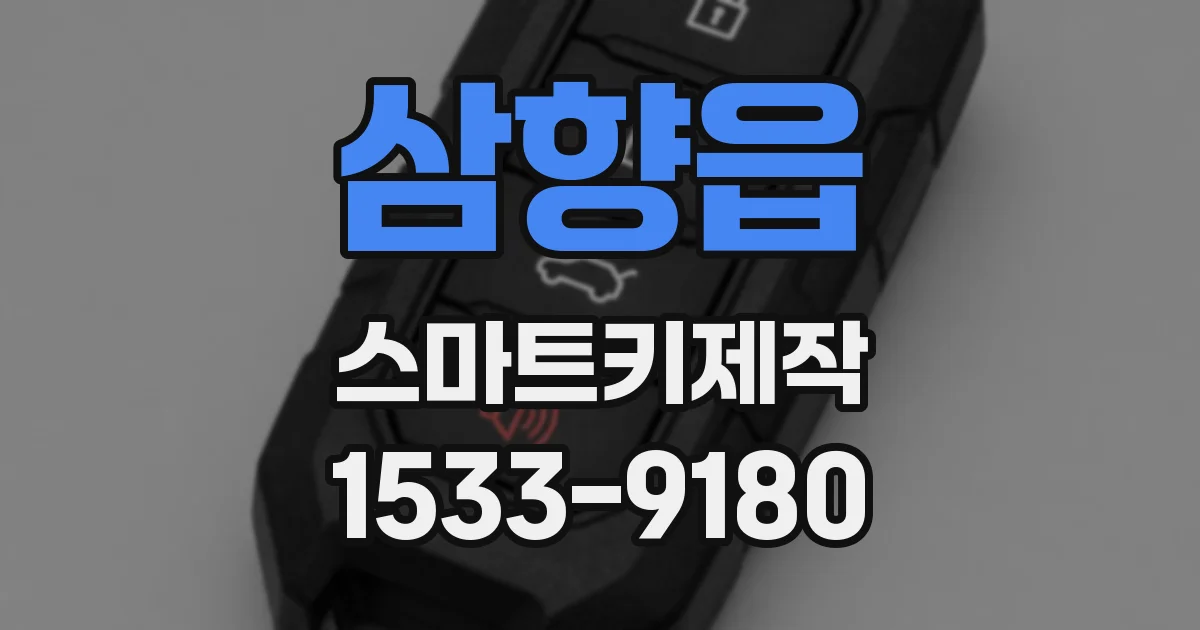 삼향읍 스마트키제작