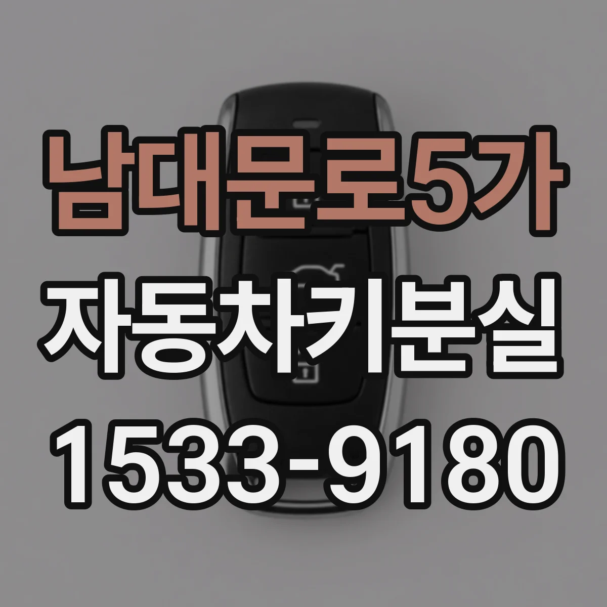 남대문로5가 자동차키분실