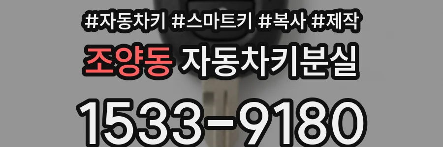 조양동 자동차키분실