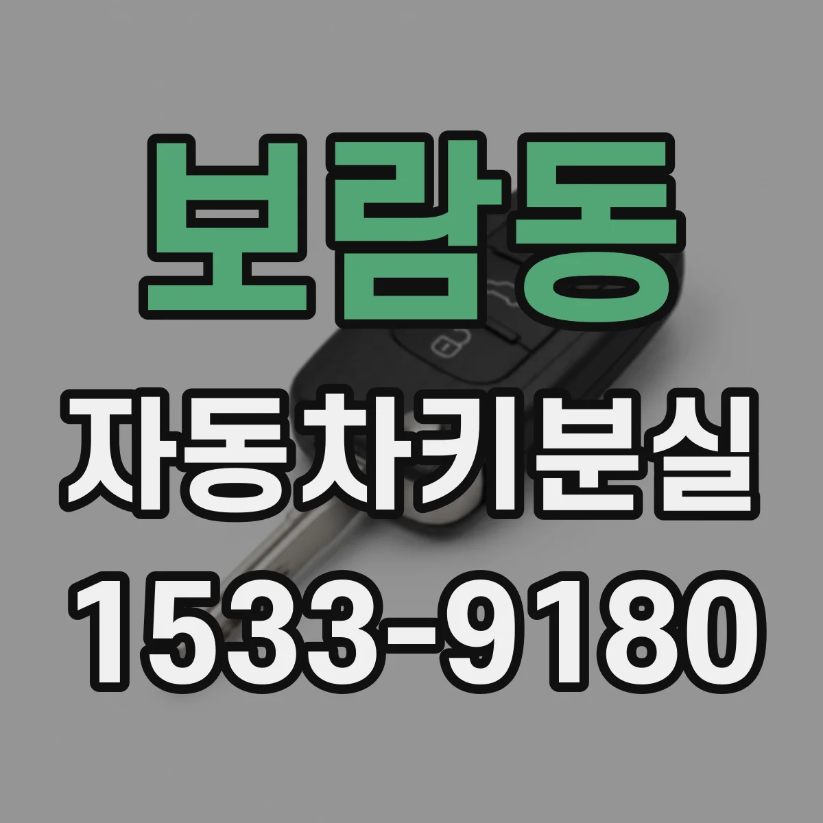 보람동 자동차키분실
