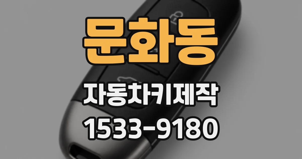 문화동 자동차키제작