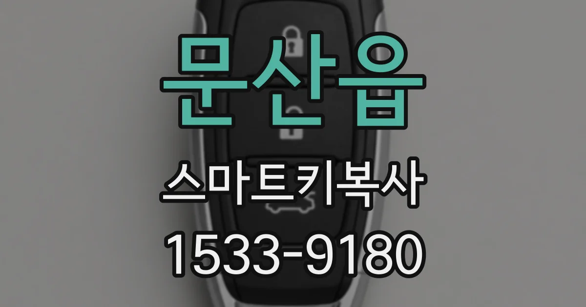 문산읍 스마트키복사
