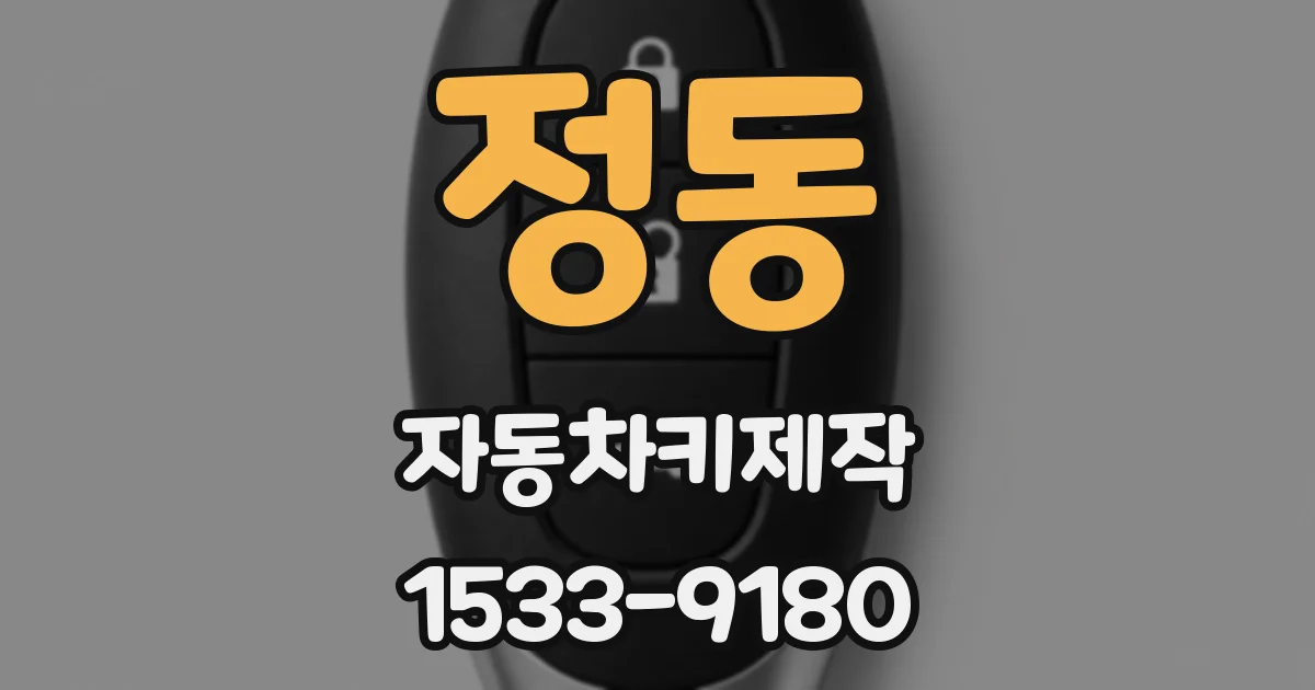 정동 자동차키제작