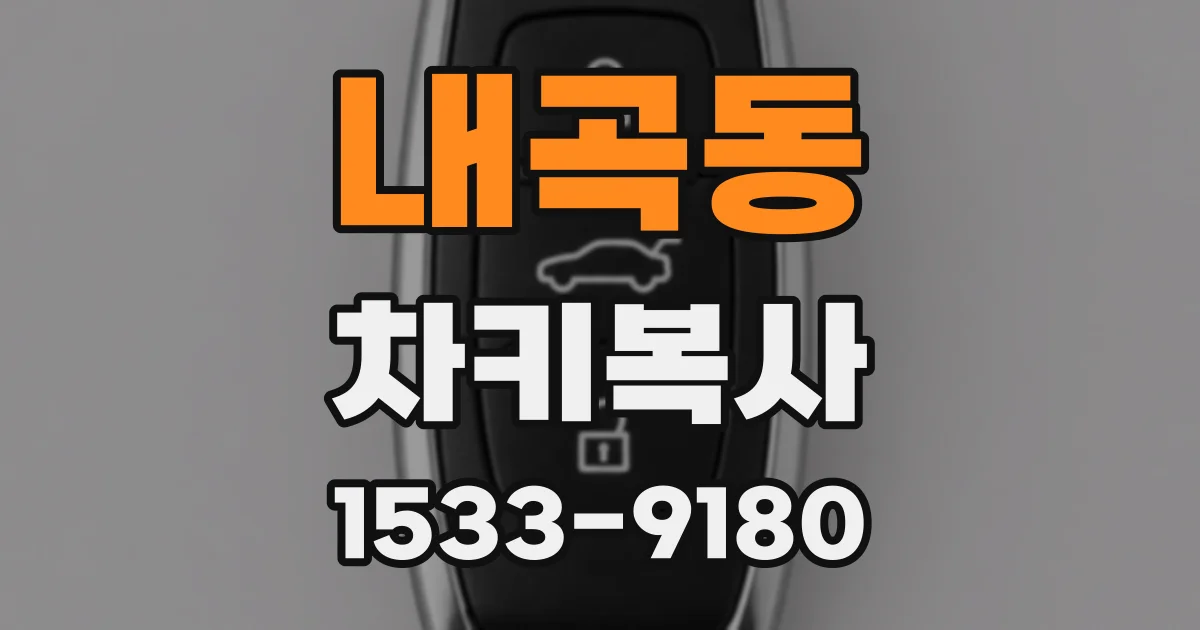 내곡동 차키복사