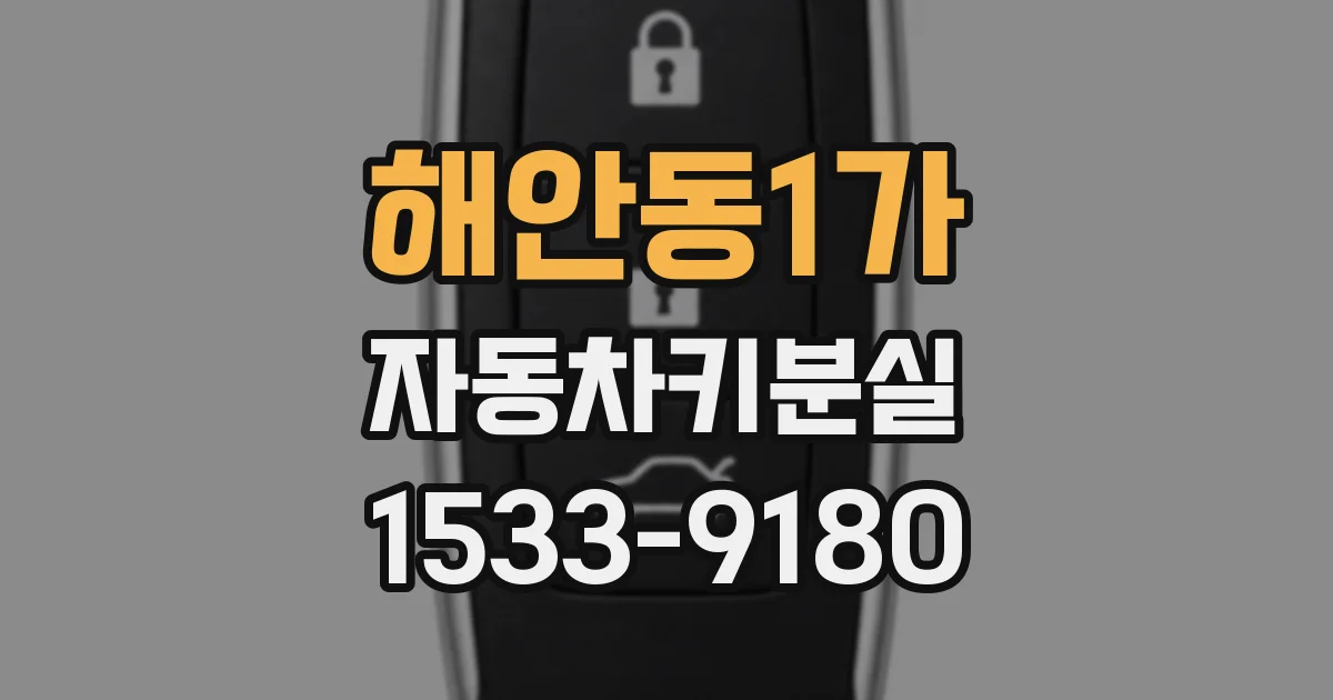 해안동1가 자동차키분실