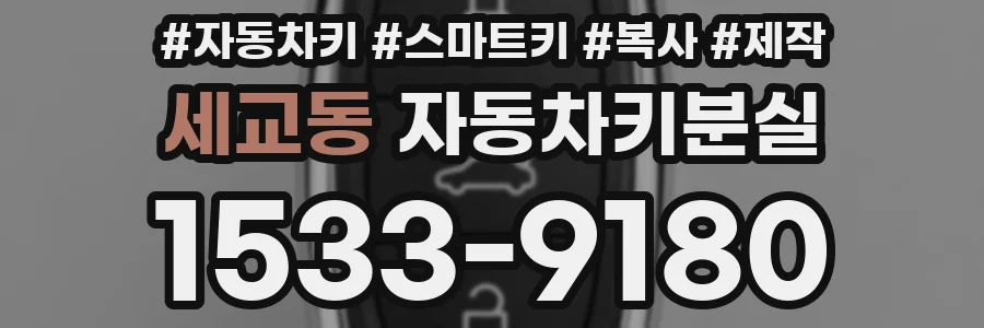 세교동 자동차키분실