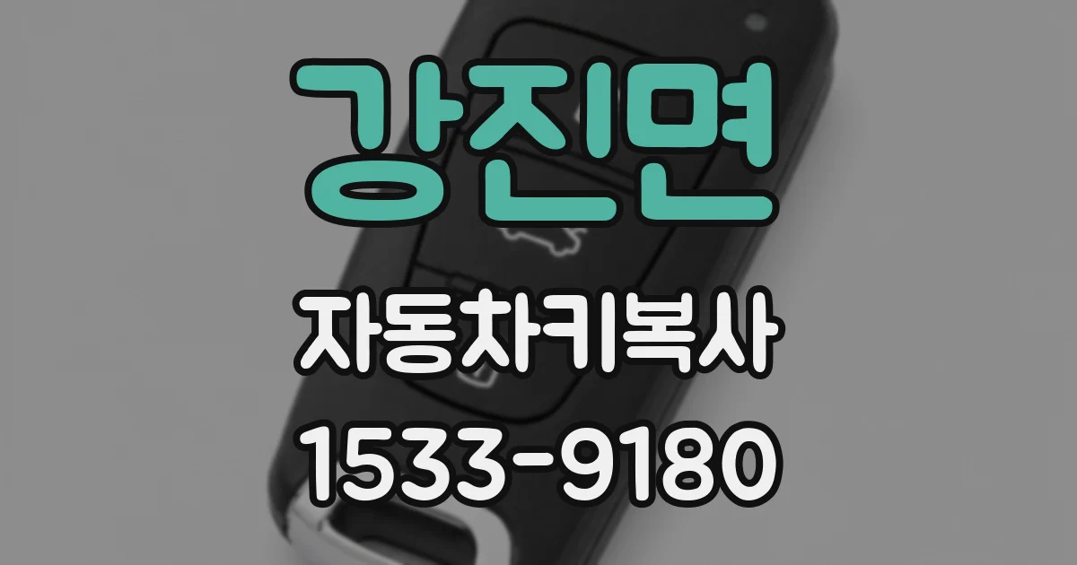 강진면 자동차키복사