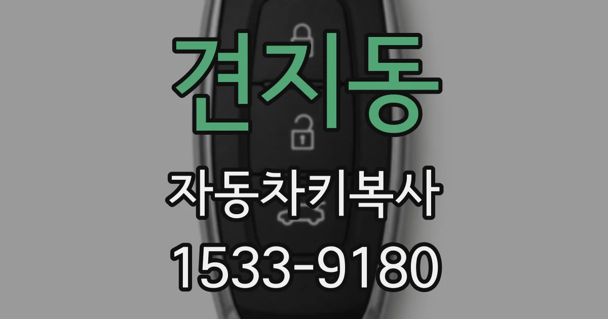 견지동 자동차키복사