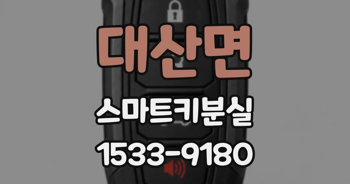 대산면 스마트키분실