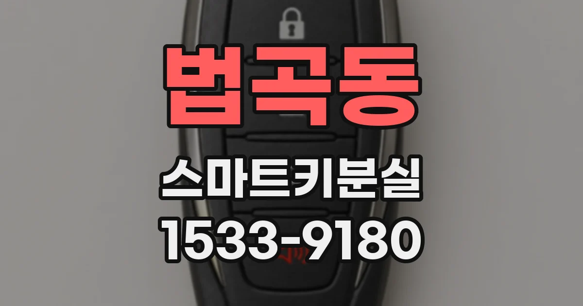 법곡동 스마트키분실